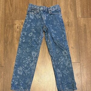 GAP Blue Floral Straight Jeans for Men